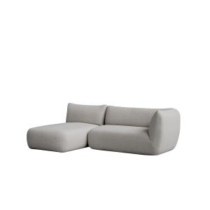 Sofá gris con chaise longue izquierdo 250 x 148 cm
