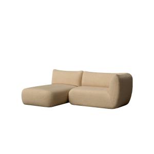 Sofá marrón claro con chaise longue izquierdo claro 230 x 1…