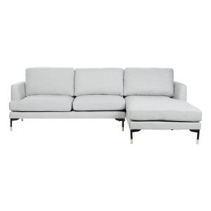 Sofa metal poliester chaiselonge 250x160x85cm