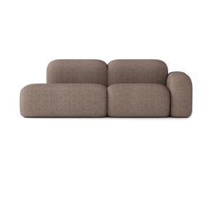 Sofá Modular 3 Plazas Tela Marrón