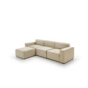 Sofá modular alta gama y diseño beige 223x130x77