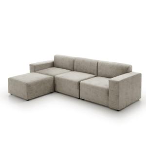 Sofá modular alta gama y diseño gris claro 285x105x95