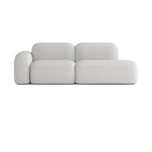 Sofá modular de 3 plazas tela gris claro