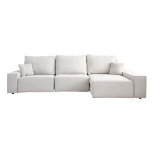 Sofá modular tapizado beige 320 x 100 cm