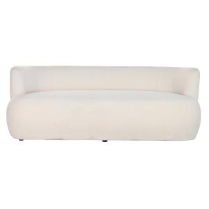 Sofa poliester borreguito blanco 193x80x73cm