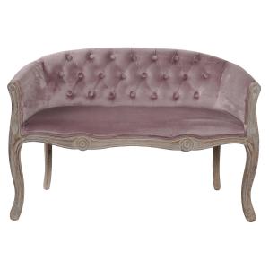 Sofa poliester madera rosa 107x61x71cm