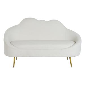Sofa poliester metal  nube borreguito 155x75x92cm