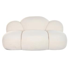 Sofa poliester nube borreguito blanco 149x76x77cm