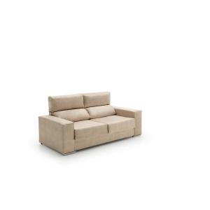 Sofá reclinable beige 2 plazas 150x85x100