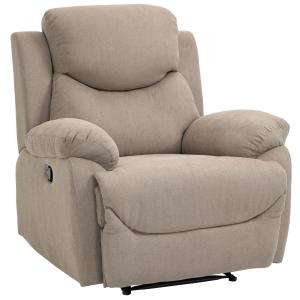 Sofá reclinable beige 93 x 88 x 102 cm