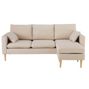 Sofá rinconera de 3/4 plazas beige