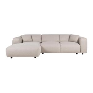 Sofá rinconera nailon 5 plazas beige 280x165cm