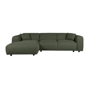 Sofá rinconera nailon 5 plazas verde 280x165cm