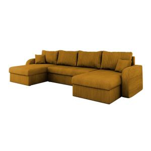 Sofá rinconero amarillo 140x80x304cm