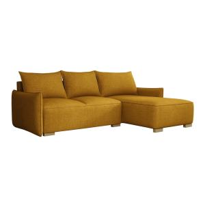 Sofá rinconero amarillo 155x87x240cm
