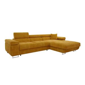 Sofá rinconero amarillo 170x70x280cm
