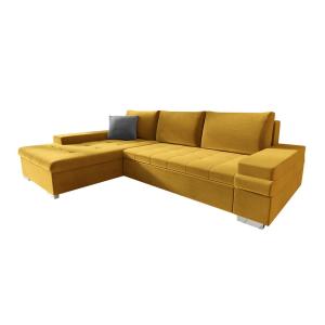 Sofá rinconero amarillo 182x83x274cm