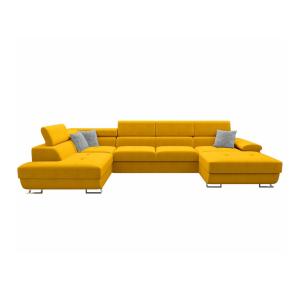 Sofá rinconero amarillo 202x71x345cm