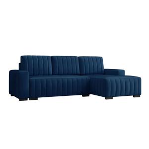 Sofá rinconero azul 140x85x240cm