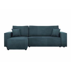 Sofá rinconero azul 145x82x244cm