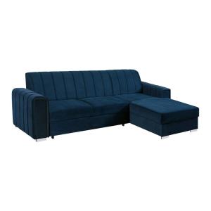 Sofá rinconero azul 183x86x260cm