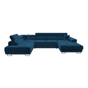 Sofá rinconero azul 203x70x346cm