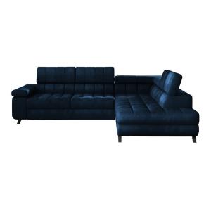 Sofá rinconero azul 203x73x264cm