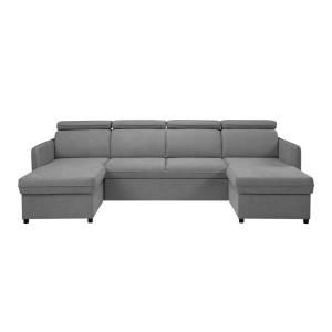 Sofá rinconero gris 166x84x284cm