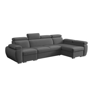 Sofá rinconero gris 170x85x320cm