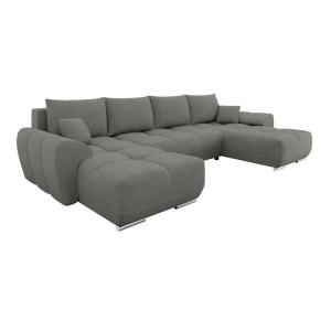 Sofá rinconero gris 183x85x362cm