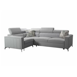 Sofá rinconero gris 198x83x275cm