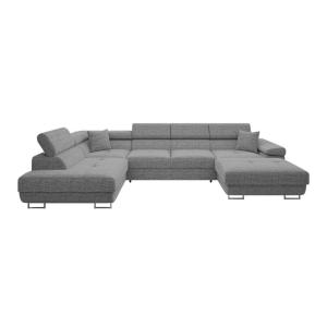 Sofá rinconero gris 203x70x346cm