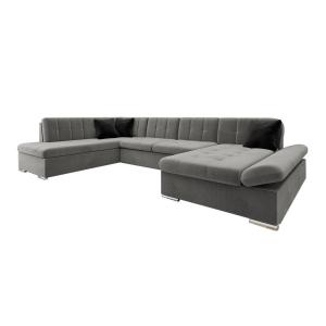 Sofá rinconero gris 205x76x345cm