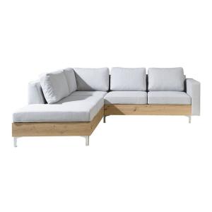 Sofá rinconero gris 212x81x236cm