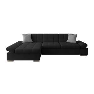 Sofá rinconero negro 161x76x278cm