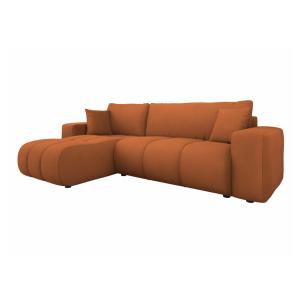 Sofá rinconero rojo 145x82x244cm