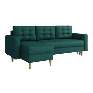 Sofá rinconero verde 135x88x220cm