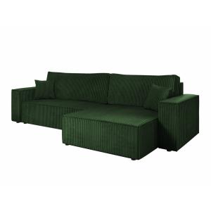 Sofá rinconero verde 145x82x272cm