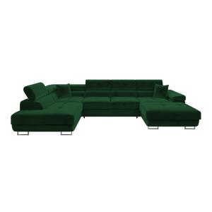 Sofá rinconero verde 203x70x346cm