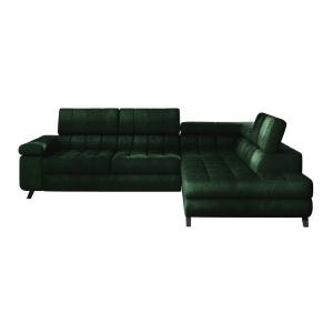 Sofá rinconero verde 203x73x264cm