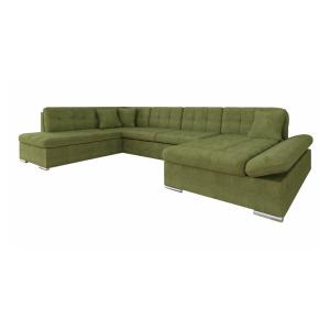 Sofá rinconero verde 205x76x345cm