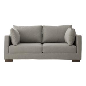 Sofá tapizado gris 90 cm x 190 cm