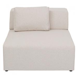Sofa tapizado pieza central crema 120 cm
