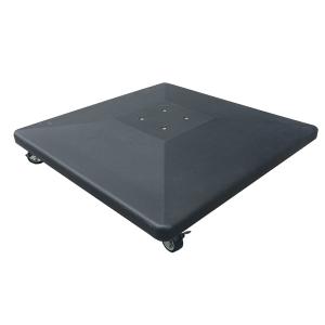 Sombrilla base cuadrada gris