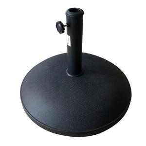 Sombrilla base redonda gris