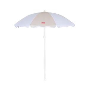 Sombrilla bicolor grande poliéster 210x160cm beige