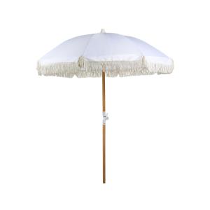 Sombrilla blanco madera clara 150 cm