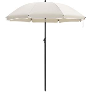 Sombrilla de 160 cm con inclinación de 30° de color beige