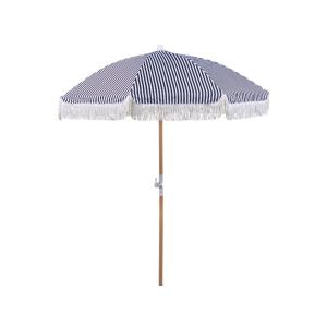 Sombrilla de jardín 150 cm negro blanco