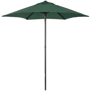 Sombrilla de jardín 196x196x204 cm verde